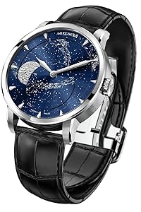 Amazon.com: AGELOCER Men's Top Brand Blue Moon Phase Genuine